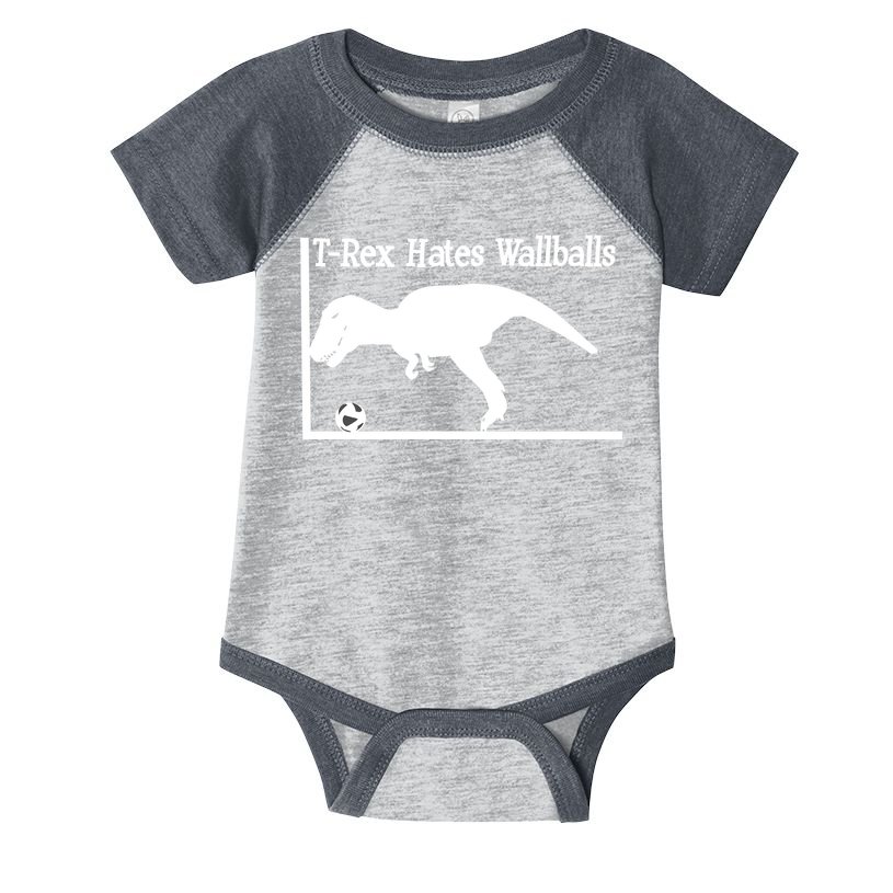 T-Rex Hates Wallballs Infant Baby Jersey Bodysuit