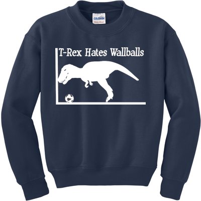 T-Rex Hates Wallballs Kids Sweatshirt