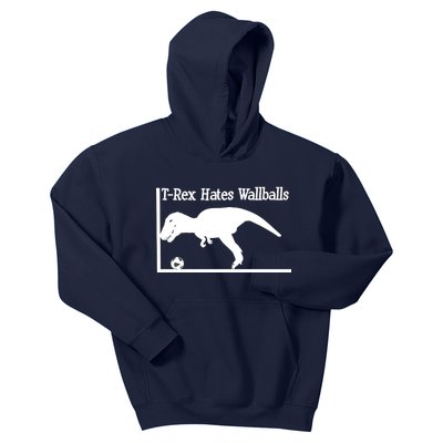 T-Rex Hates Wallballs Kids Hoodie