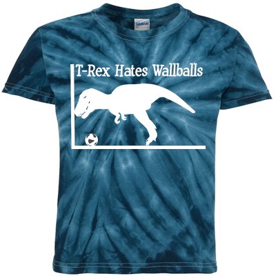 T-Rex Hates Wallballs Kids Tie-Dye T-Shirt