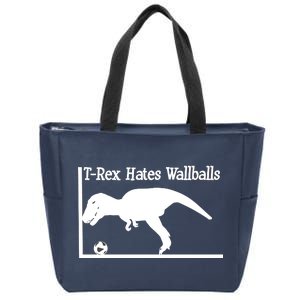 T-Rex Hates Wallballs Zip Tote Bag