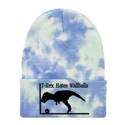 T-Rex Hates Wallballs Tie Dye 12in Knit Beanie