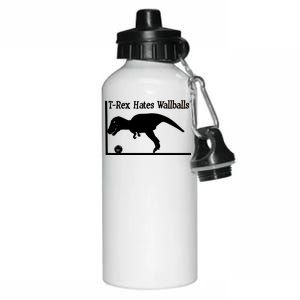 T-Rex Hates Wallballs Aluminum Water Bottle 