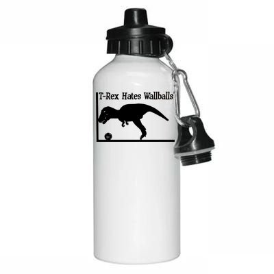 T-Rex Hates Wallballs Aluminum Water Bottle