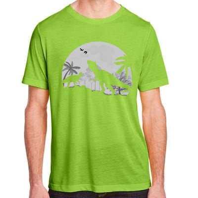 T-Rex In The Moon Adult ChromaSoft Performance T-Shirt