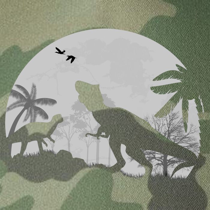 T-Rex In The Moon Legacy Tie Dye Trucker Hat