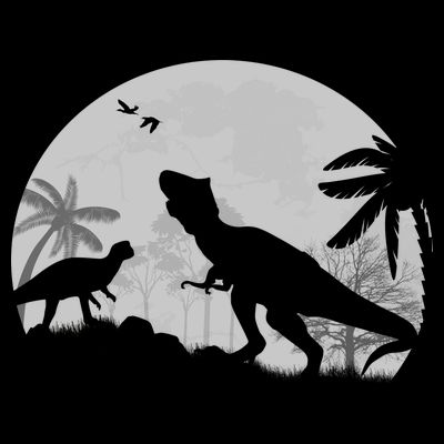 T-Rex In The Moon T-Shirt