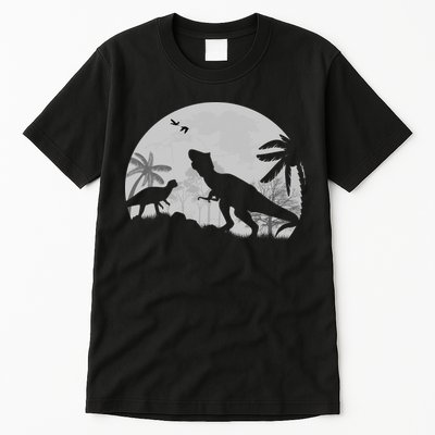 T-Rex In The Moon Tall T-Shirt