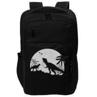 T-Rex In The Moon Impact Tech Backpack