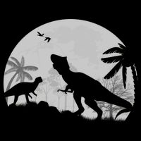 T-Rex In The Moon Backpack