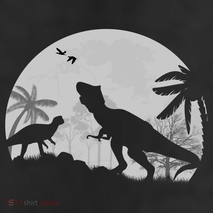 T-Rex In The Moon 11oz C Handle Ceramic Mug