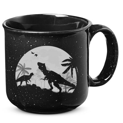 T-Rex In The Moon 15oz Campfire Ceramic Mug