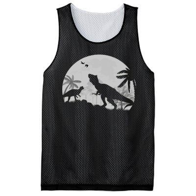 T-Rex In The Moon Mesh Reversible Basketball Jersey Tank