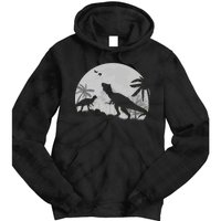 T-Rex In The Moon Tie Dye Hoodie