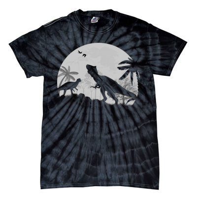 T-Rex In The Moon Tie-Dye T-Shirt