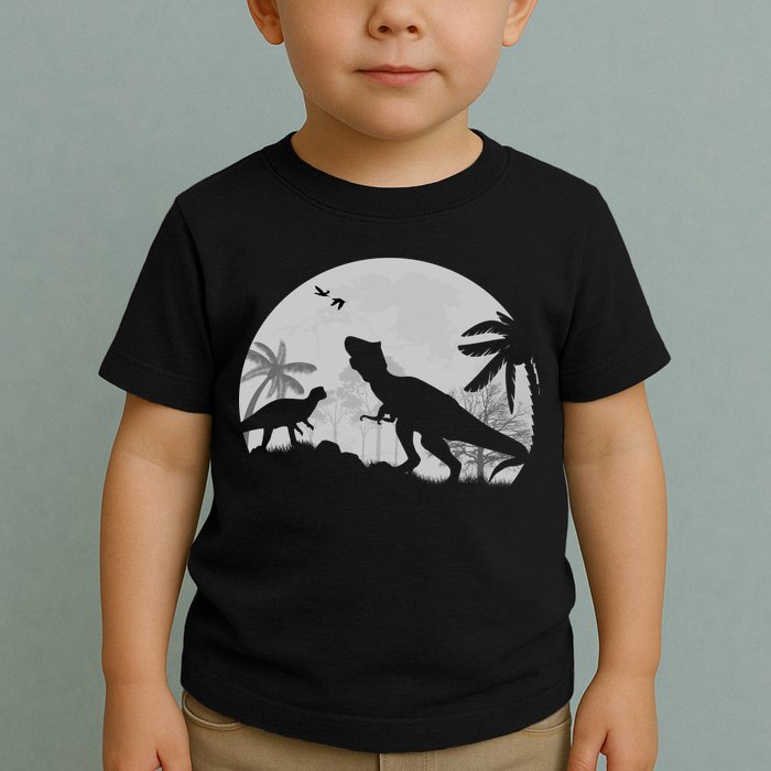 T-Rex In The Moon Toddler T-Shirt
