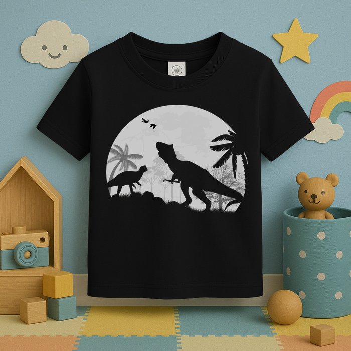 T-Rex In The Moon Toddler T-Shirt