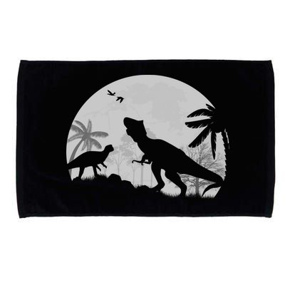 T-Rex In The Moon Microfiber Hand Towel