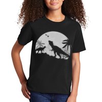 T-Rex In The Moon Kids T-Shirt