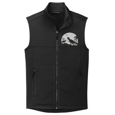 T-Rex In The Moon Collective Smooth Fleece Vest