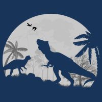 T-Rex In The Moon Infant Baby Jersey Bodysuit
