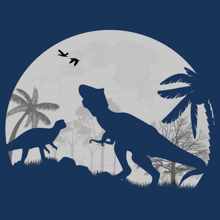 T-Rex In The Moon Infant Baby Jersey Bodysuit