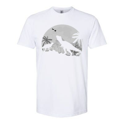 T-Rex In The Moon Softstyle CVC T-Shirt