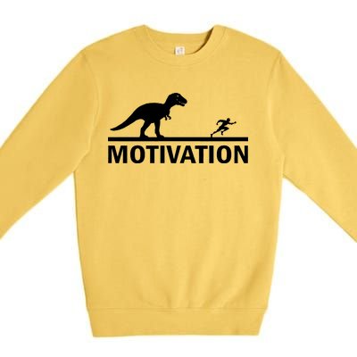 T-Rex Motivation Premium Crewneck Sweatshirt