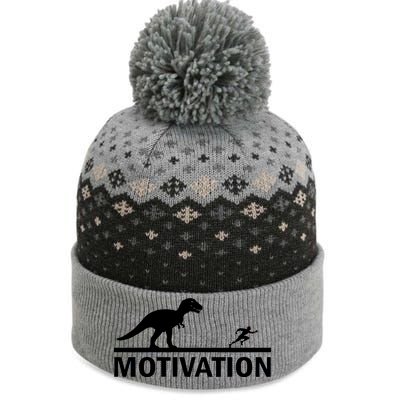 T-Rex Motivation The Baniff Cuffed Pom Beanie