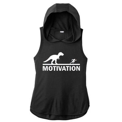 T-Rex Motivation Ladies PosiCharge Tri-Blend Wicking Draft Hoodie Tank