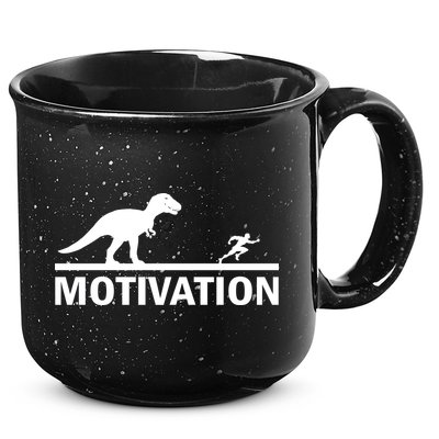 T-Rex Motivation 15oz Campfire Ceramic Mug