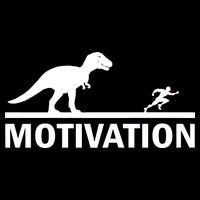 T-Rex Motivation Drawstring Bag