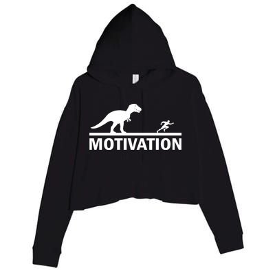T-Rex Motivation Crop Fleece Hoodie