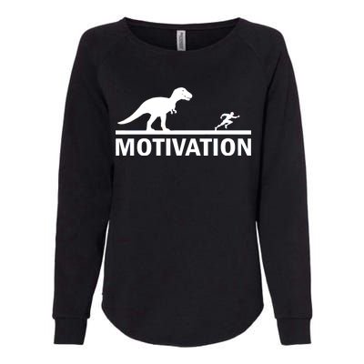 T-Rex Motivation Womens California Wash Sweatshirt