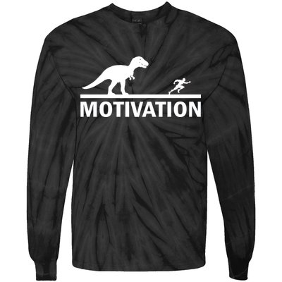 T-Rex Motivation Tie-Dye Long Sleeve Shirt