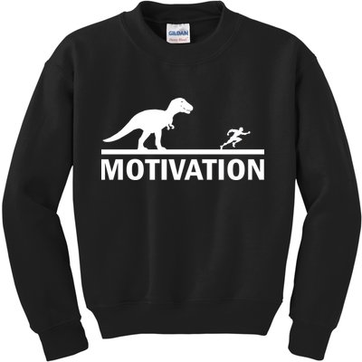 T-Rex Motivation Kids Sweatshirt