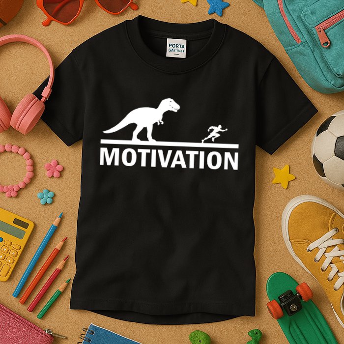 T-Rex Motivation Kids T-Shirt