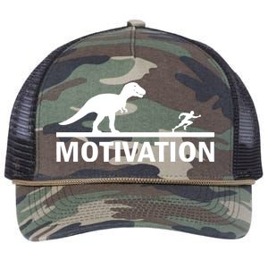 T-Rex Motivation Retro Rope Trucker Hat Cap