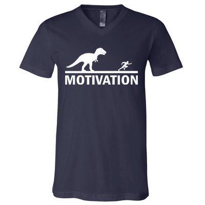 T-Rex Motivation V-Neck T-Shirt