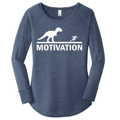 T-Rex Motivation Women's Perfect Tri Tunic Long Sleeve Shirt