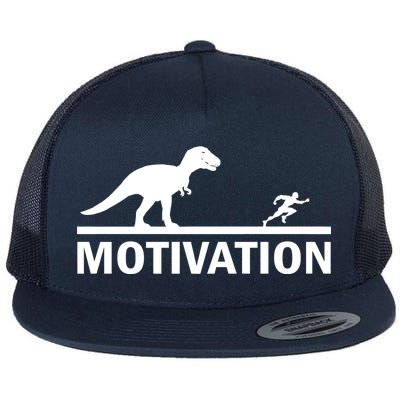 T-Rex Motivation Flat Bill Trucker Hat