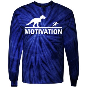 T-Rex Motivation Tie-Dye Long Sleeve Shirt