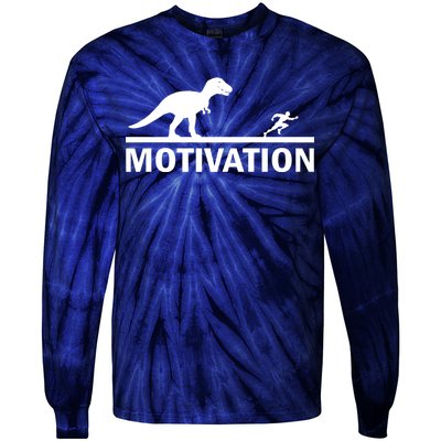 T-Rex Motivation Tie-Dye Long Sleeve Shirt