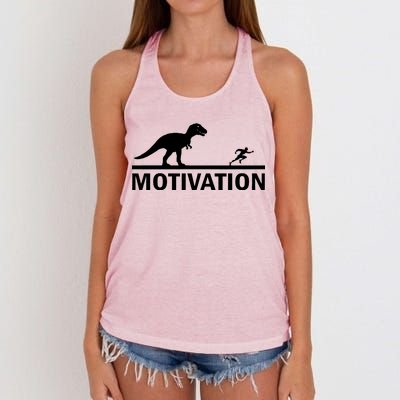 T-Rex Motivation Women's Knotted Racerback Tank