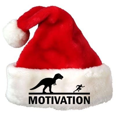 T-Rex Motivation Premium Christmas Santa Hat