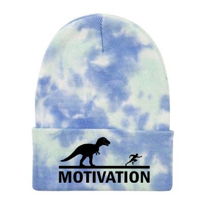 T-Rex Motivation Tie Dye 12in Knit Beanie