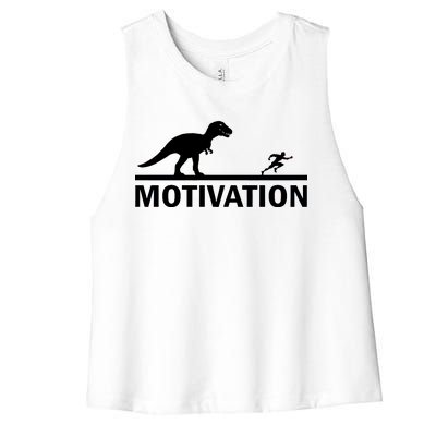 T-Rex Motivation Women's Racerback Cropped Tank