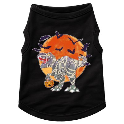 T-Rex Mummy Attack Spooky Halloween Doggie Tank