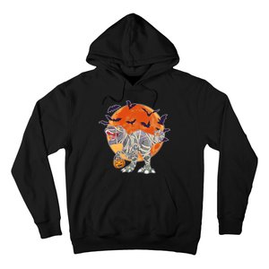 T-Rex Mummy Attack Spooky Halloween Hoodie