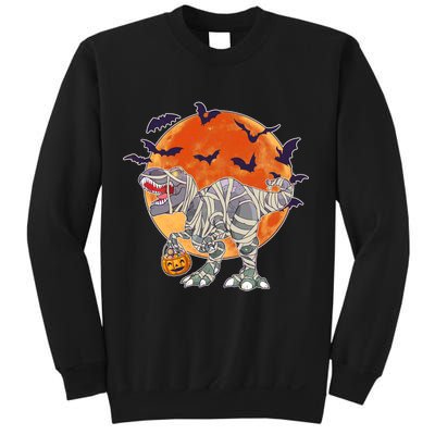 T-Rex Mummy Attack Spooky Halloween Sweatshirt